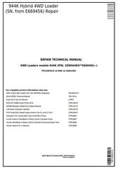 TM13095X19 - John Deere 944K Hybrid 4WD Loader (SN. from E669456) Service Repair Technical Manual