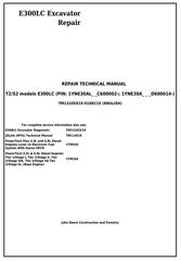 TM13105X19 - John Deere E300LC (T2/S2) Excavator Service Repair Technical Manual