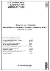 TM13129X19 - John Deere 643L (SN.C666898- D679126-) Wheeled Feller Buncher Diagnostic Service Manual