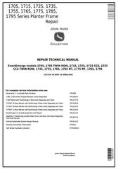 TM131319 - John Deere 1705, 1715, 1725, 1735, 1755, 1765, 1775, 1785, 1795 Planter Frame Repair Manual