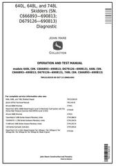 TM13135X19 - John Deere 640L, 648L, 748L (SN.C666893—690813; D679126—690813) Skidder Diagnostic Manual