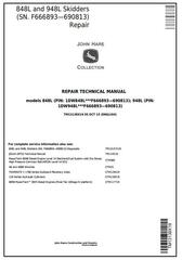 TM13138X19 - John Deere 848L, 948L (SN.F666893—690813) Skidder Service Repair Technical Manual