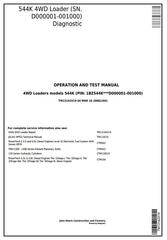 TM13142X19 - John Deere 544K 4WD Loader (SN.D000001-001000) Diagnostic, Operation&Test Service Manual