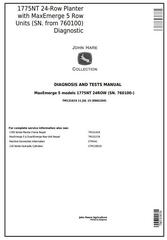 TM131619 - John Deere 1775NT 24-Row Planter w.MaxEmerge 5 Row Units (SN.760100-) Diagnostic Manual