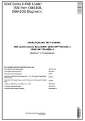 TM13221X19 - John Deere 824K Series II 4WD Loader (SN:from C664100, D664100) Diagnostic & Test Manual