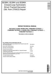 TM13246X19 - John Deere 803MH 853MH 859MH (Closed-Loop Hydr.Drv) Harvester (SN.270423-) Repair Manual