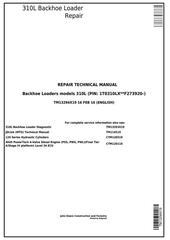 TM13294X19 - John Deere 310L Backhoe Loader (SN: F273920-) Service Repair Technical Manual