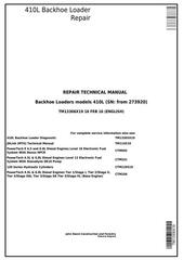 TM13306X19 - John Deere 410L Backhoe Loader (SN C273920-; D273920-) Service Repair Technical Manual