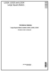 TM136819 - John Deere L1524, L1533, L1534 Hay & Forage Large Square Balers Technical Service Manual  I