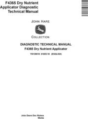 John Deere F4365 Dry Nutrient Applicator Diagnostic Technical Service Manual (TM139919)