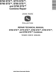 John Deere S760, S770, S780, S785, S790 STS Combines Repair Technical Service Manual (TM140819)