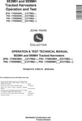 John Deere 953MH, 959MH (SN. C317982-, D317982-) Tracked Harvesters Diagnostic Manual (TM14267X19)