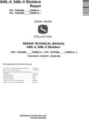 John Deere 848L-II, 948L-II Skidders Repair Technical Manual (TM14336X19)