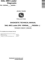 John Deere 544L 4WD Loader Diagnostic Technical Manual (TM14342X19)