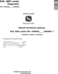 John Deere 624L 4WD Loader Repair Technical Manual (TM14346X19)