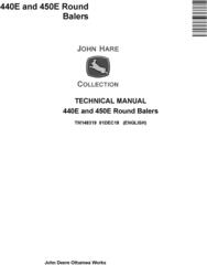 John Deere 440E and 450E Round Balers Technical Service Manual (TM148319)