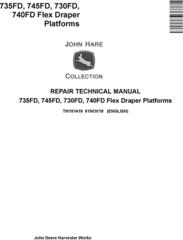 John Deere 735FD, 745FD, 730FD, 740FD Flex Draper Platforms Repair Technical Manual (TM151419)