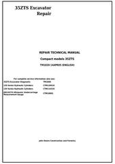 TM1839 - John Deere 35ZTS Compact Excavator Service Repair Technical Manual