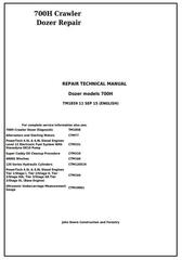 TM1859 - John Deere 700H Crawler Dozer Service Repair Technical Manual