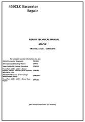 TM1925 - John Deere 450CLC Excavator Service Repair Technical Manual