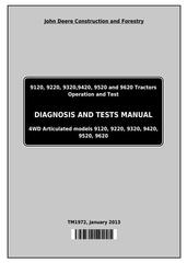 TM1972 - John Deere 9120, 9220, 9320, 9420, 9520, 9620 Tractors Diagnosis and Tests Service Manual