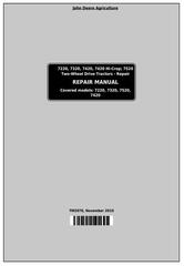 TM2070 - John Deere 7220, 7320, 7420, 7420 Hi-Crop, 7520 2-Wheel Drive Tractors Service Repair Manual