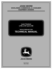 TM2185 - John Deere L105, L107, L120 Lawn Tractors Diagnostic and Repair Technical Service Manual