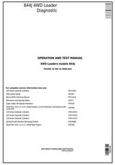 TM2306 - John Deere 844J 4WD Loader Diagnostic Diagnostic, Operation and Test Service Manual