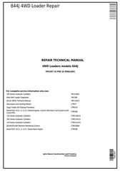 TM2307 - John Deere 4WD Loader 844J Service Repair Technical Manual