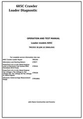 TM2353 - John Deere 605C Crawler Loader Diagnostic, Operation and Test Service Manual