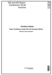 TM301219 - John Deere 630, 635 Hay & Forage Mower-Conditioner All Inclusive Technical Service Manual