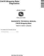 JD John Deere C441R Wrapping Baler Diagnostic Technical Service Manual (TM301719)