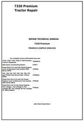 TM400219 - John Deere 7330 Premium 2WD or MFWD USA Tractors Repair Manual