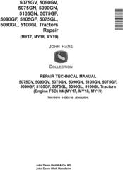 John Deere 5075GF/L/N/V, 5090GF/L/N/V, 5100GL, 5105GF/N Tractors Repair Technical Manual (TM410019)