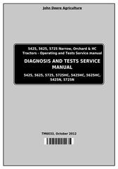 TM6033 - John Deere Tractors 5425, 5425HC, 5425N, 5625, 5625HC, 5725, 5725N Diagnostic Service Manual
