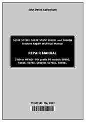 TM607419 - John Deere Tractors 5076E, 5076EL, 5082E, 5090E, 5090EL, 5090EH Service Repair Technical Manual