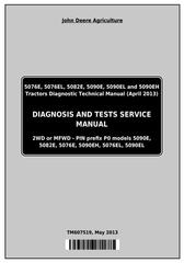 TM607519 - John Deere Tractors 5076E, 5076EL, 5082E, 5090E, 5090EL, 5090EH Diagnostic and Tests Manual