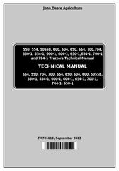 TM701619 - John Deere Tractors 550, 554, 5055B, 600, 604, 650, 654, 700, 704 China Technical Service Manual