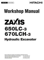 Hitachi Zaxis 650LC-3, 670LCH-3 Hydraulic Excavator Workshop Service Manual