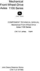 CTM17 - John Deere Mechanical Front Wheel Drive Axles 1100 Series Component Technical Manual