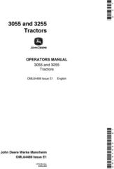 OML64489 - JD John Deere 3055, 3255 Tractors Operator`s Manual