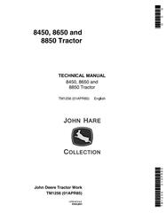 TM1256 - John Deere 8450, 8650, 8850 4WD Articulated Tractors Technical Service Manual