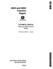 TM1354 - John Deere 4650, 4850 Tractors All Inclusive Technical Service Manual