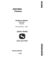 TM1355 - John Deere 8450, 8650 4WD Articulated Tractors Technical Service Manual