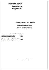 TM1389 - John Deere 490D and 590D Excavator Diagnostic, Operation and Test Service Manual