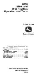 TM1434 - John Deere 8560, 8760, 8960 4WD Articulated Tractors Diagnosis and Tests Service Manual