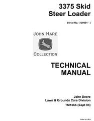TM1565 - John Deere Skid Steer Loader Model 3375 (SN from 130001) Diagnostic, Repair Technical Service Manual