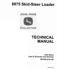 TM1566 - John Deere Skid Steer Loader Type 8875 Service Technical Manual