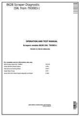 TM1569 - John Deere 862B Scraper (SN. from 793083-) Diagnostic, Operation and Test Service manual