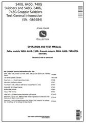TM1599 - John Deere 540G, 640G, 740G, 548G, 648G, 748G Skidders (SN.-565684) Skidder Diagnostic Manual